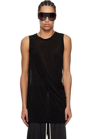 Rick Owens Black Hollywood Anthem Tank Top