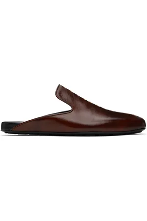Bottega Veneta Brown Roma Slippers
