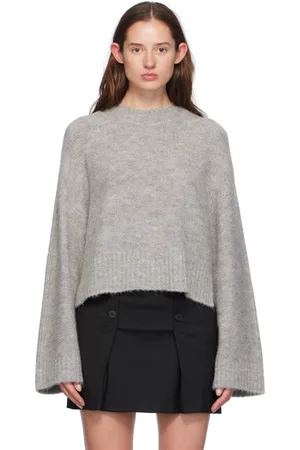 THE GARMENT Gray Margrethe Slit Sweater