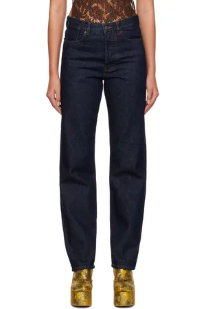 DRIES VAN NOTEN Blue Wide-Leg Jeans