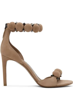 Alaïa Pink Suede Bombe Sandals