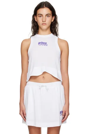 Ganni White Prince Edition Tank Top