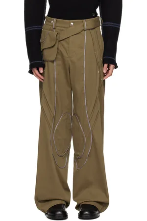 Kiko Kostadinov Green Chalice Trousers