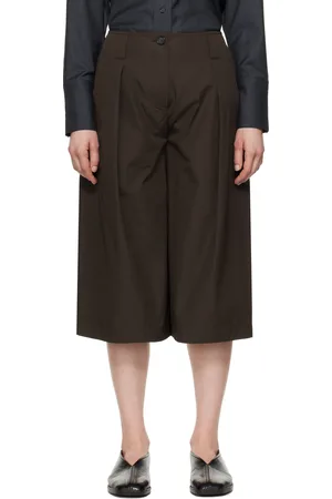 CO Brown Poplin Culotte Trousers