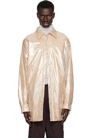 DRIES VAN NOTEN Pink Oversized Puffed Overshirt