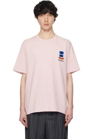 J.W.Anderson Pink Window Embroidered T-shirt