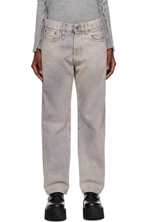 R13 Gray Boyfriend Jeans