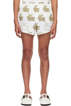 J.W.Anderson White & Khaki All Over Bunny Shorts
