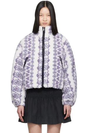 Isabel Marant Off-White & Purple Mackensy Jacket