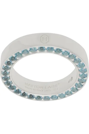 Hatton Labs Silver & Blue Classic Infinity Ring