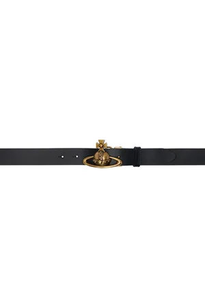 Vivienne Westwood Black Orb Buckle Belt