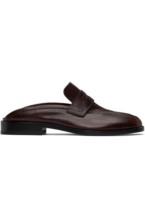 Maison Margiela Burgundy Tabi City Loafer Mules