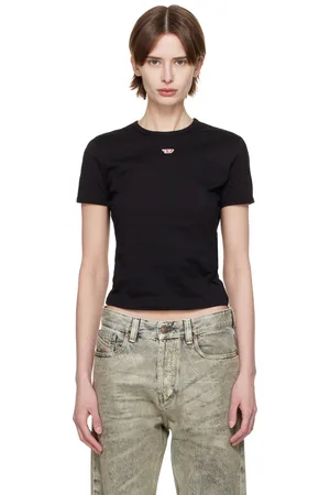 Diesel Black T-Uncutie-Long-D T-shirt