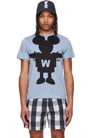 WALTER VAN BEIRENDONCK Blue Shadow Mouse T-shirt