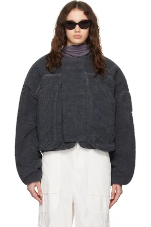 Entire Studios Gray Fluffy Jacket