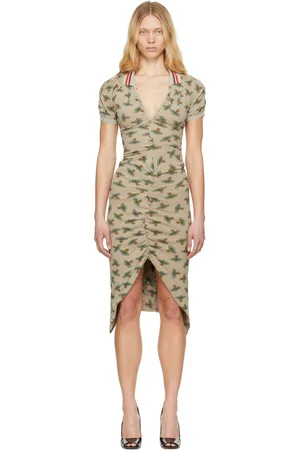 Vivienne Westwood Beige Pulling Midi Dress