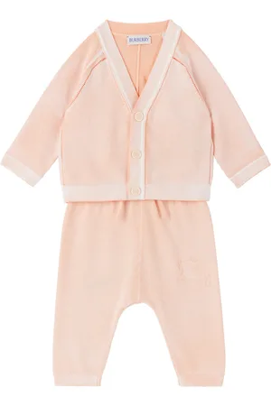 Burberry Baby Orange EKD Cardigan Set