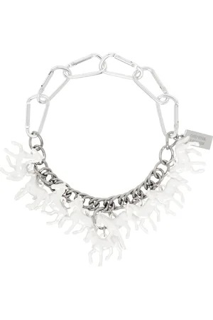 Chopova Lowena Silver Horse Girl Necklace