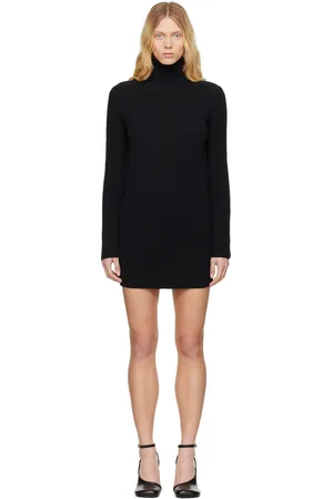Maison Margiela Black Slitted Camionneur Minidress