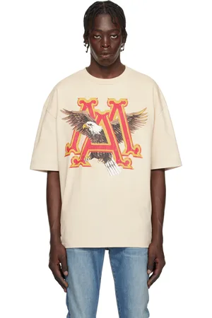 AMIRI Beige Vintage MA Eagle Oversized T-shirt