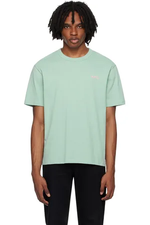 A.P.C. Green Flocked T-Shirt