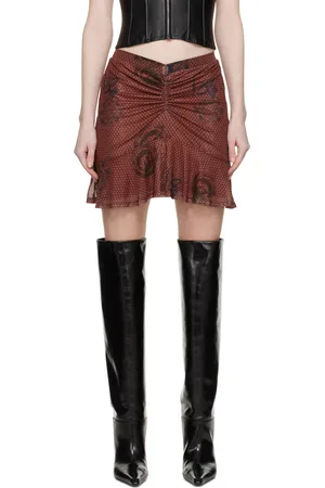 Miaou Brown Alva Miniskirt