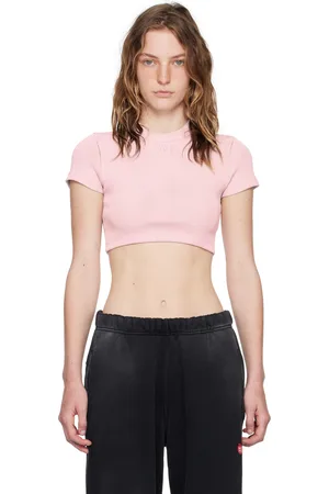 Alexander Wang Pink Embossed Logo T-Shirt