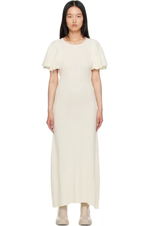 Chloé Off-White Ruffle Maxi Dress