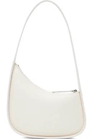 The Row Off-White Half Moon Bag