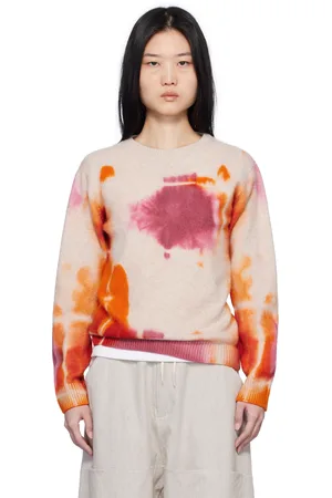 THE ELDER STATESMAN Multicolor Rorshach Malibu Sweater