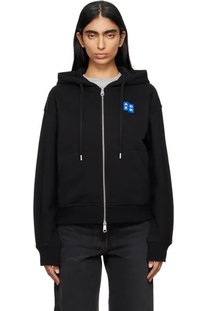 Ader Error Black TRS Tag Zip-Up 02 Hoodie