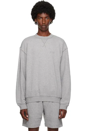 HUGO BOSS Gray Relaxed-Fit Sweatshirt