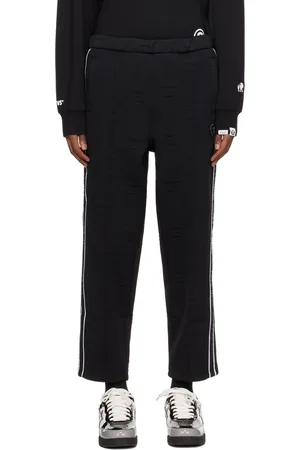 A Bathing Ape Black Jacquard Sweatpants