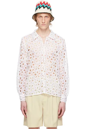 BODE White Primrose Shirt