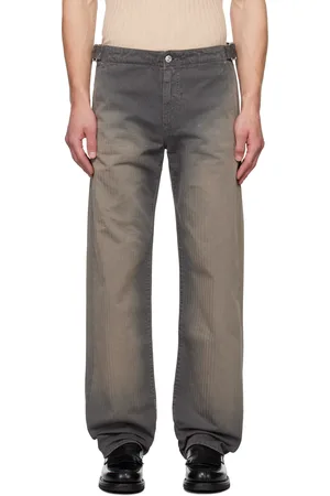 OUR LEGACY Gray & Tan Trucker Trousers