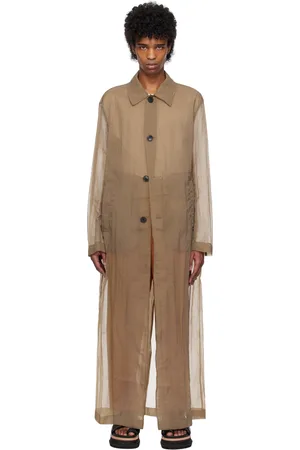 DRIES VAN NOTEN Brown Loose Fit Mac Coat