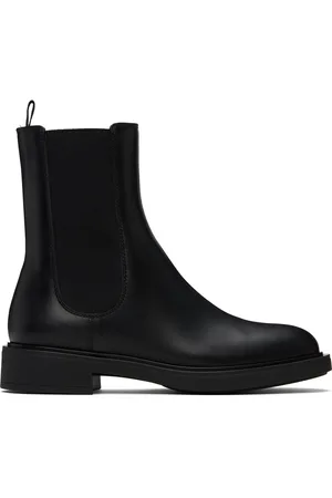 Gianvito Rossi Black Leather Chelsea Boots