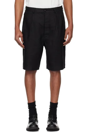 Sunflower Black Pleated Linen Shorts