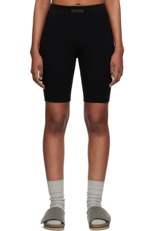 FEAR OF GOD Black Rib Shorts