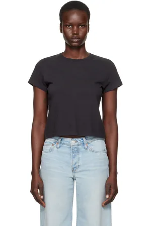 RE/DONE Black Hanes Edition 1950s Boxy T-shirt