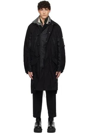 SACAI Black Military Coat