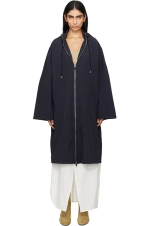 Totême Navy Windbreaker Coat