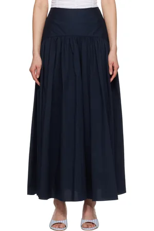 Staud Navy Procida Maxi Skirt
