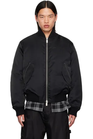 OFF-WHITE Black ARR EMB Bomber Jacket