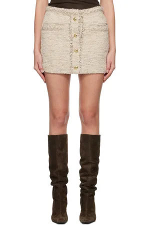 Isabel Marant Beige Gleny Miniskirt