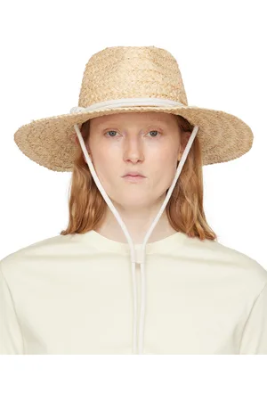 RAG&BONE Beige Braided Straw Panama Hat