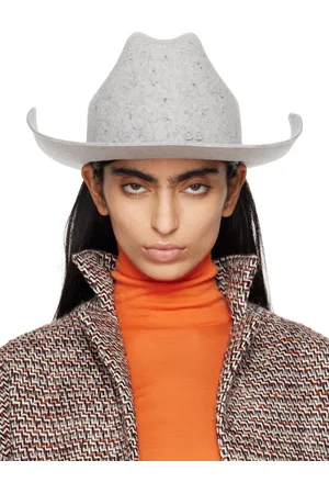 Ruslan Baginskiy Gray Wool Felt Cowboy Fedora
