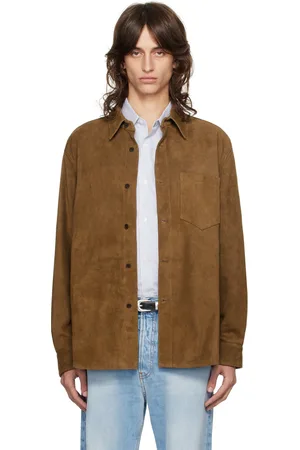 Tonywack Tan Relaxed Leather Shirt