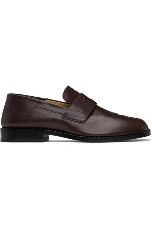 Maison Margiela Burgundy Tabi Loafers