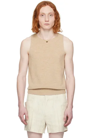 DRIES VAN NOTEN Tan Malio Tank Top